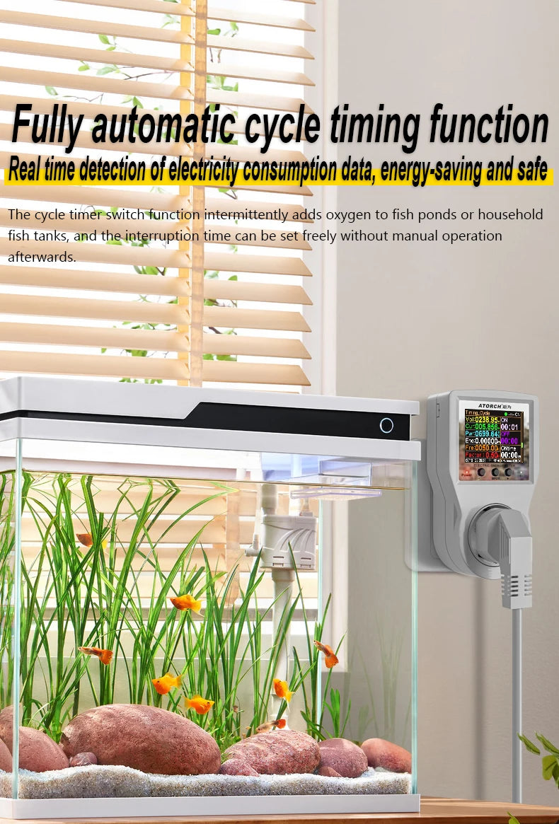 AC85-265V 16A Tuya WiFi Smart EU Socket Voltmeter Ammeter Power Meter Curve Electricity Bill Energy Consumption Analyzer Monitor