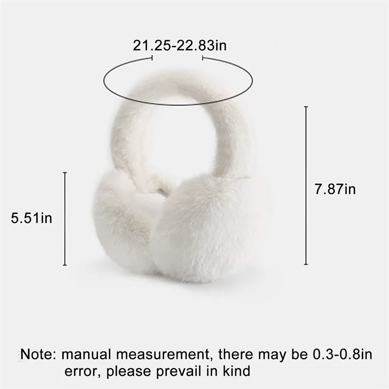 2024 Fashion Autumn Winter Earmuffs Women Men Warm Cute Plush Solid Color Ear Muffs Outdoor Cold Protection Ear-Muffs Ear Cover