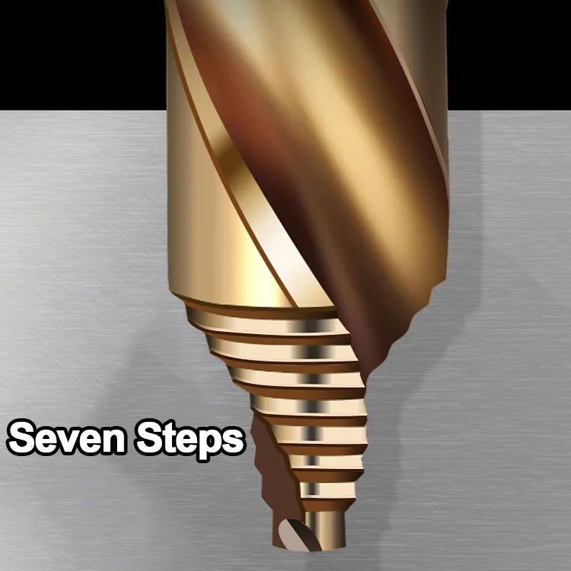 M35 Step Twist Drill, Cobalt Content Straight Shank Drill (3-13mm), For Iron, Stainless Steel, Steel Drilling