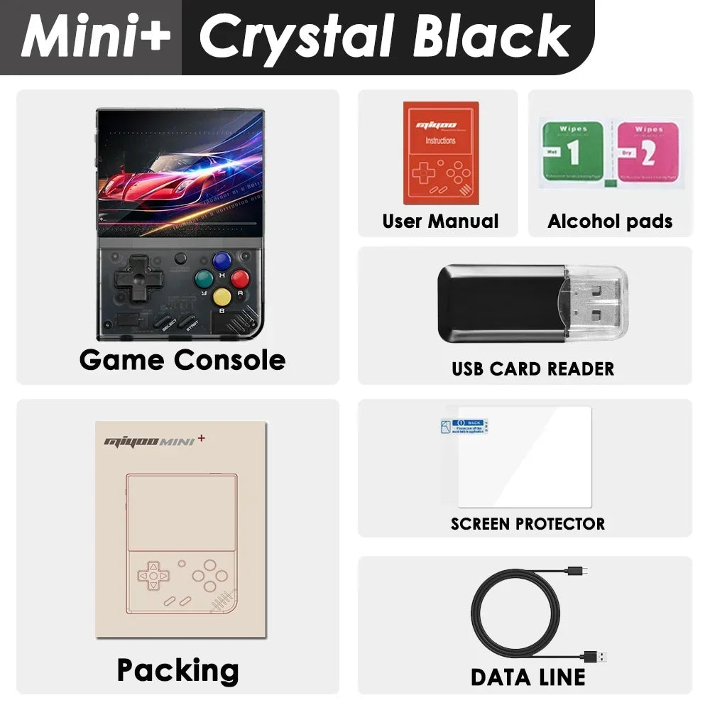 MIYOO Mini Plus Mini+ Portable Retro Handheld Game Console 3.5-inch IPS Screen childhood Classic Nostalgic Gaming Emulator