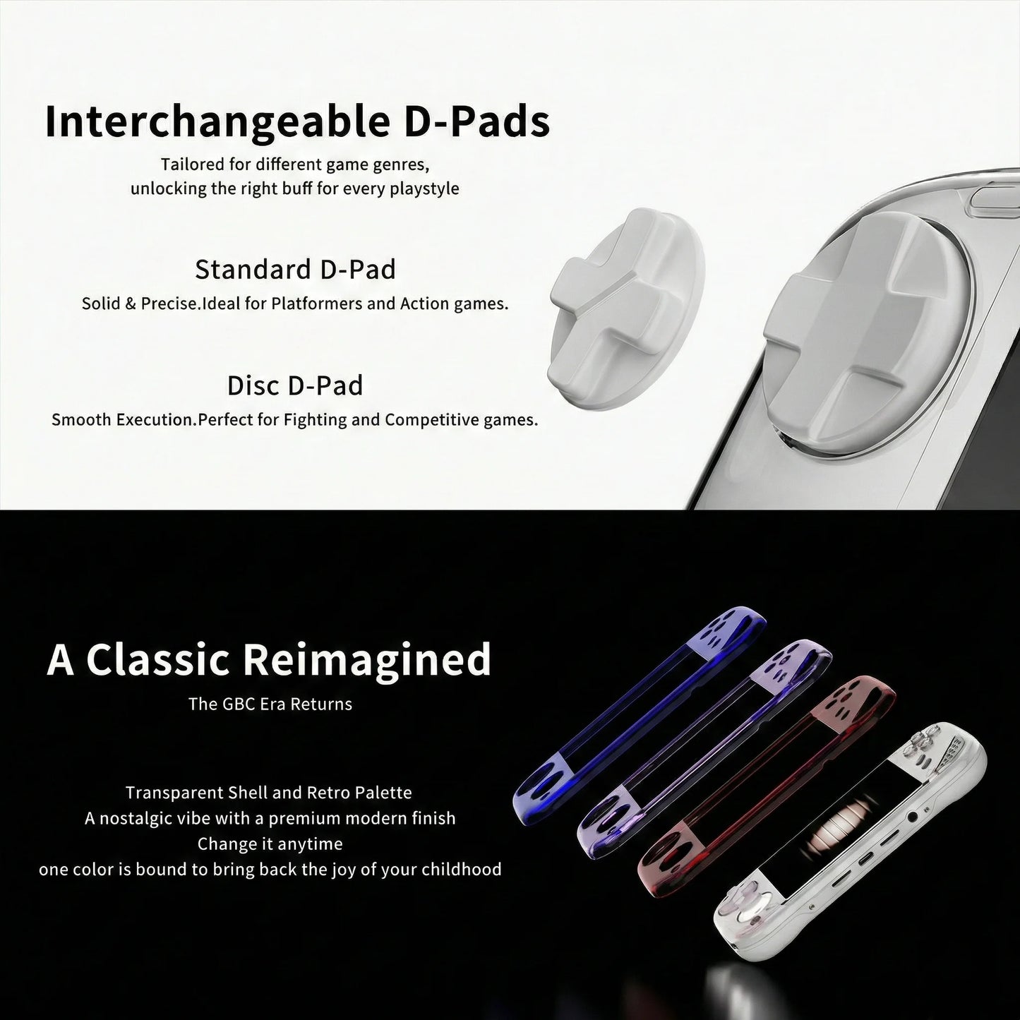 MINILOONG POCKET 1 Handheld Game Console 4'' IPS Screen HD Output Open Source Systems OTA Upgrades LOONG OS New Console POCKET1
