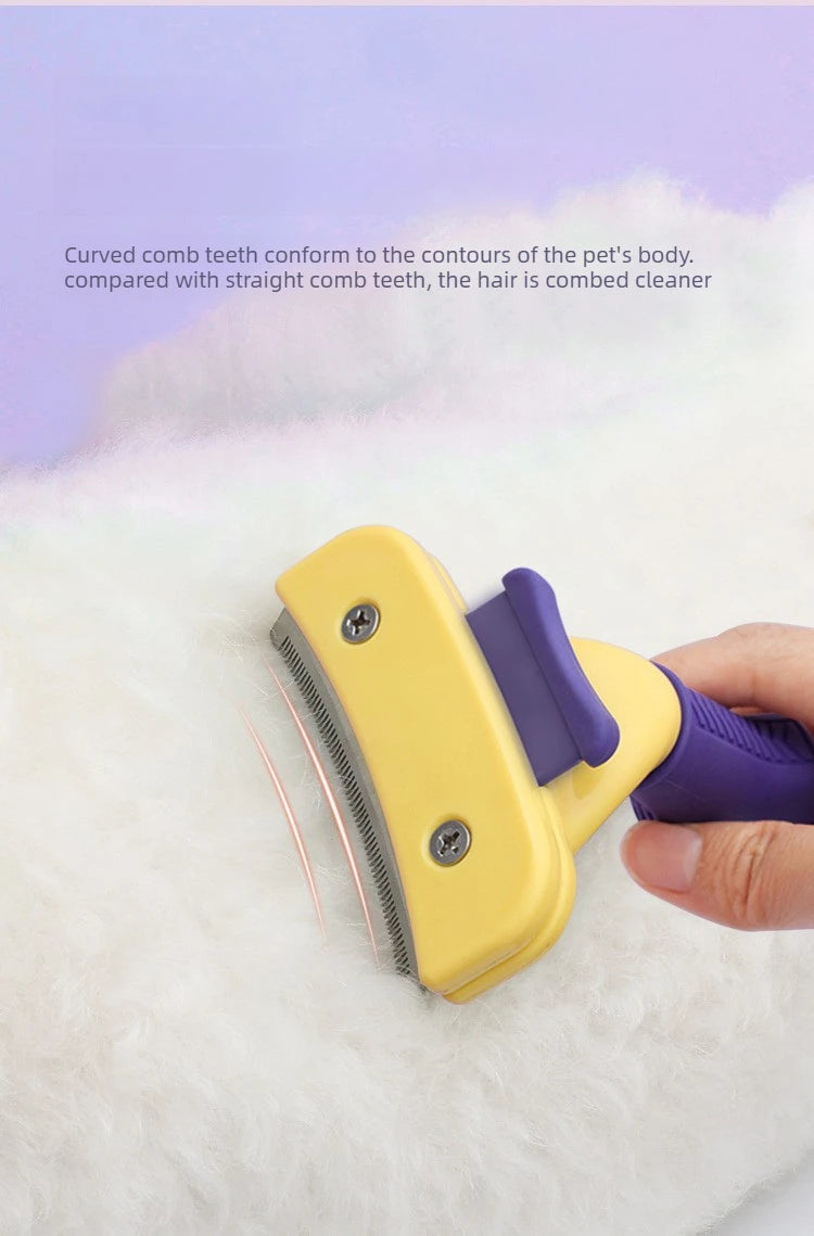 Pet brush, pet grooming tool, deshedding comb, Teddy and Golden Retriever hair removal brush, pet cleaning supplies