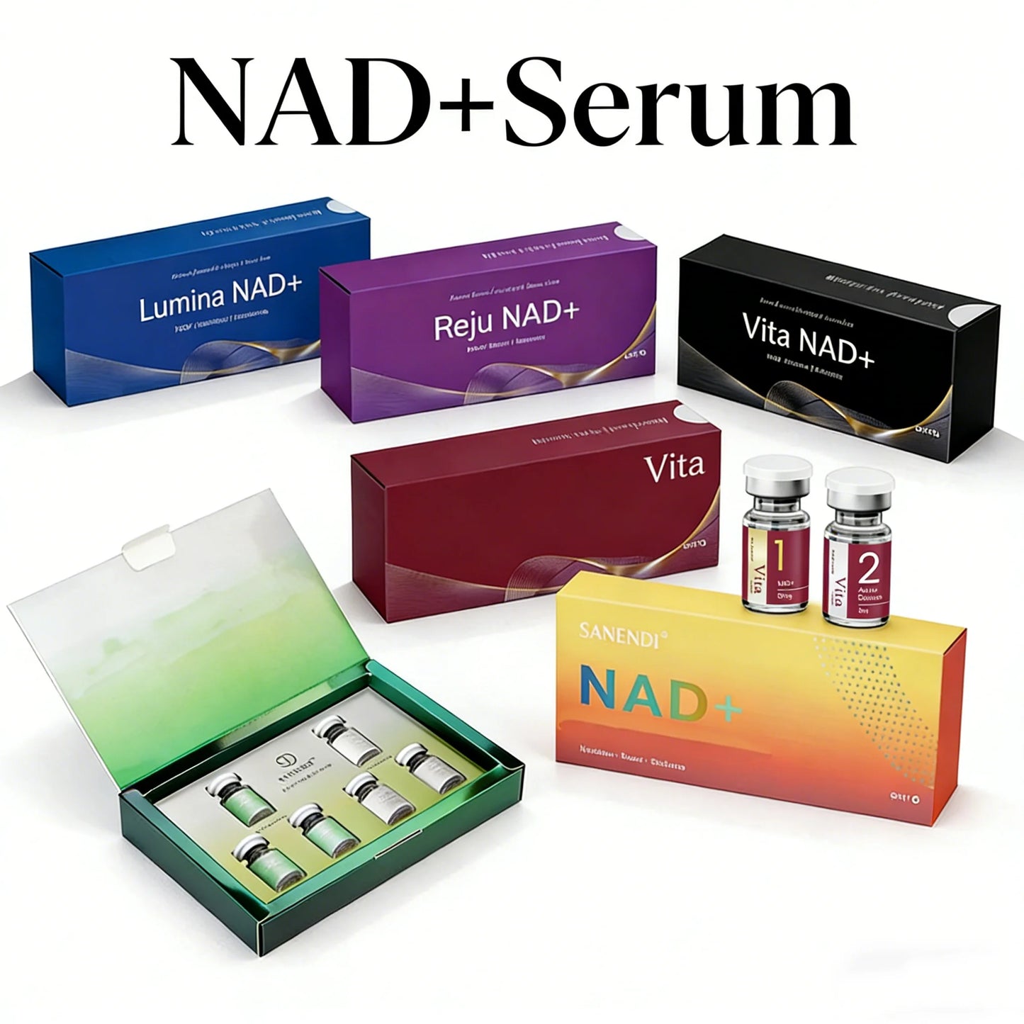 NAD+ Series Serum For Facial Dr.Pen Hyaluronic Acid Collagen Glutathione Ampoule Beauty Salon Korean Skin Care
