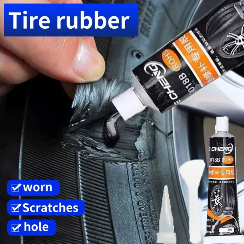 QC12 Tire Repair Glue Strong Rubber Wear-resistant Non-corrosive Adhesive Tire Sealing Bonding Glue Car Tire Repair Sealant