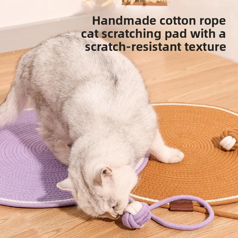 Cotton Rope Cat Scratching Mat - 2-in-1 Bed & Claw Care Pad – photo 3