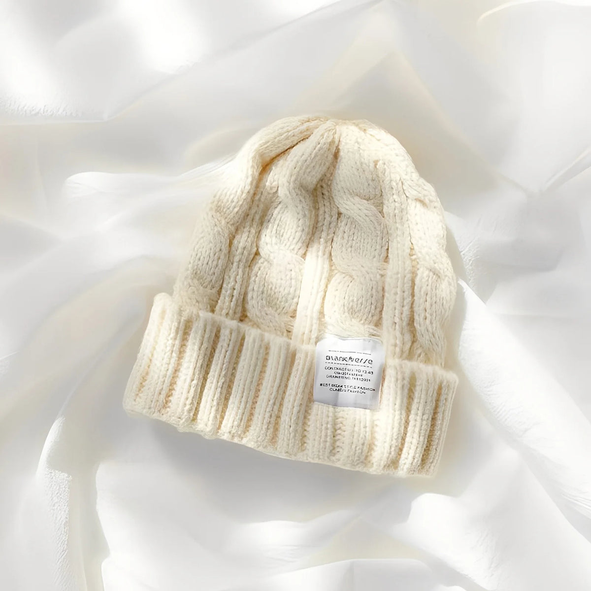 Women's Chunky Knit Beanie with Ear Coverage - Thick Winter Hat