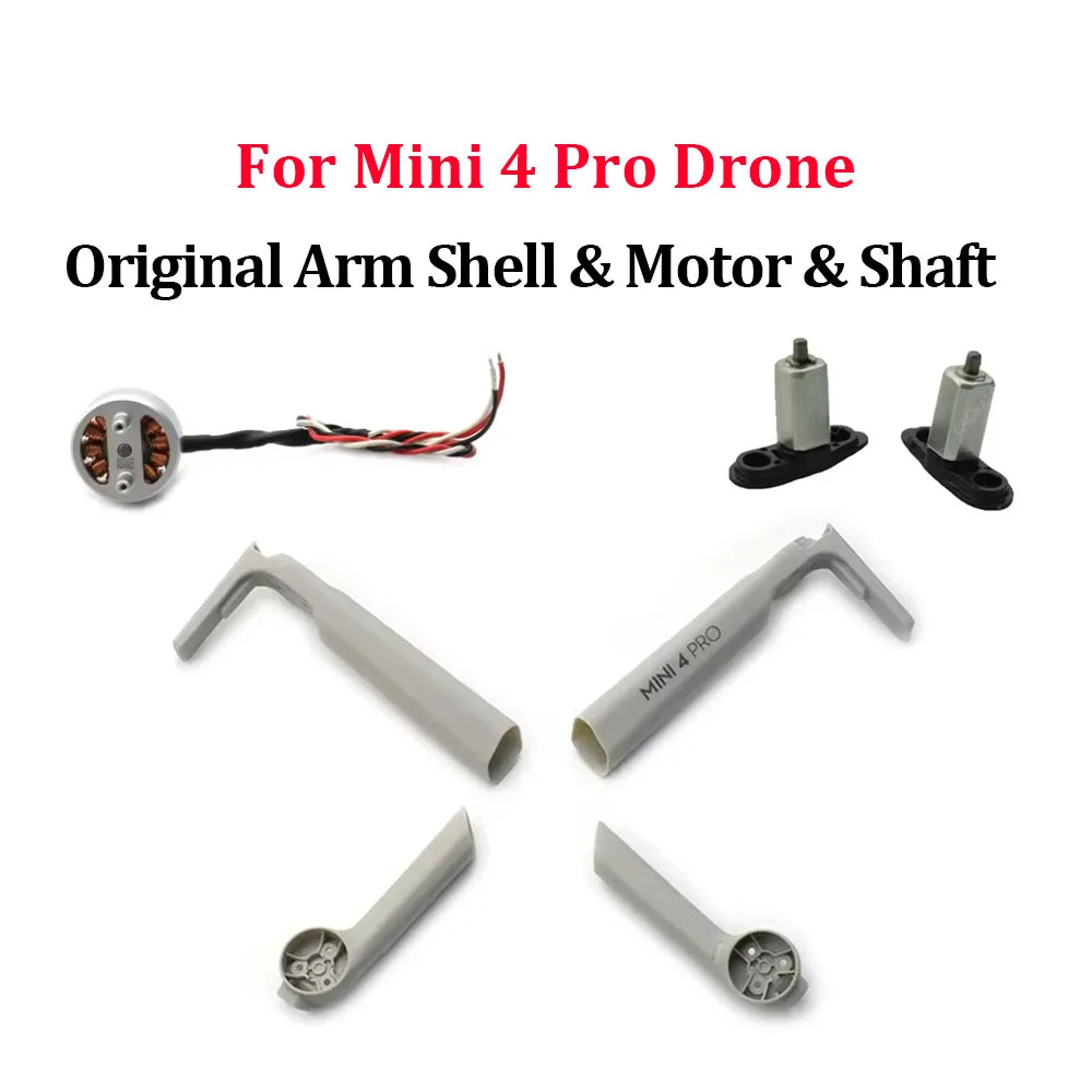Original Motor Arm For DJI Mini 4 pro Replacement Left Right Front Rear Arm Shaft Full Half Arm Shell For MINI 4PRO Repair Parts