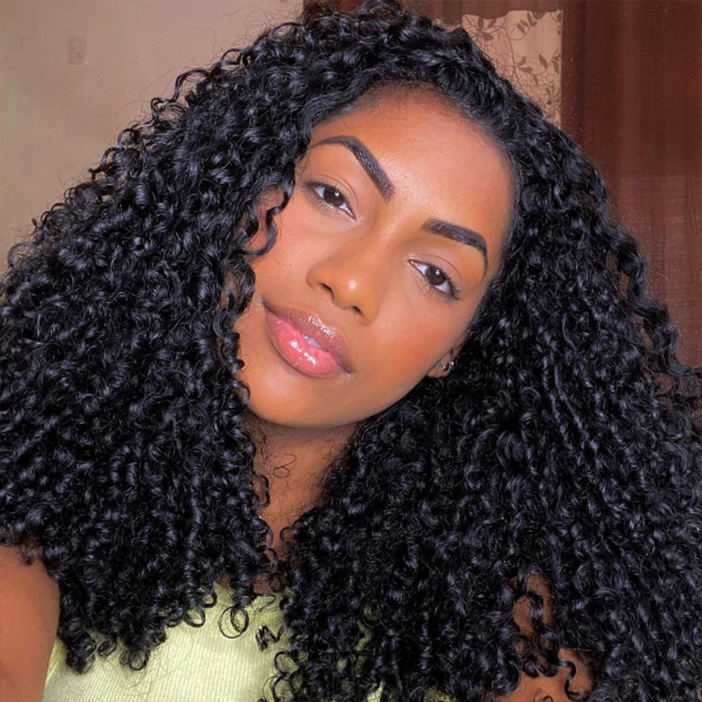 8-24Inch Mongolian Pixie Curly Human Hair Bundles Deal Bouncy Jerry Curly Hair Bundles Brazilian Raw Virgin Hair Weave Extension