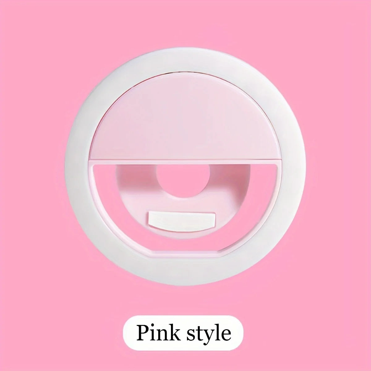 Selfie Ring Light – USB Rechargeable, 3 Brightness Levels | TikTok, YouTube & Makeup Lamp