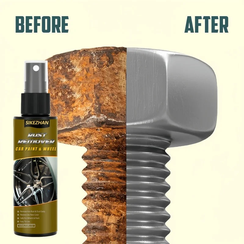 Car Iron Rust Remover Spray - Instant Wheel Rim Cleaner&Paint Decontamination - Safe Iron Fallout Dissolver for Auto Detailing