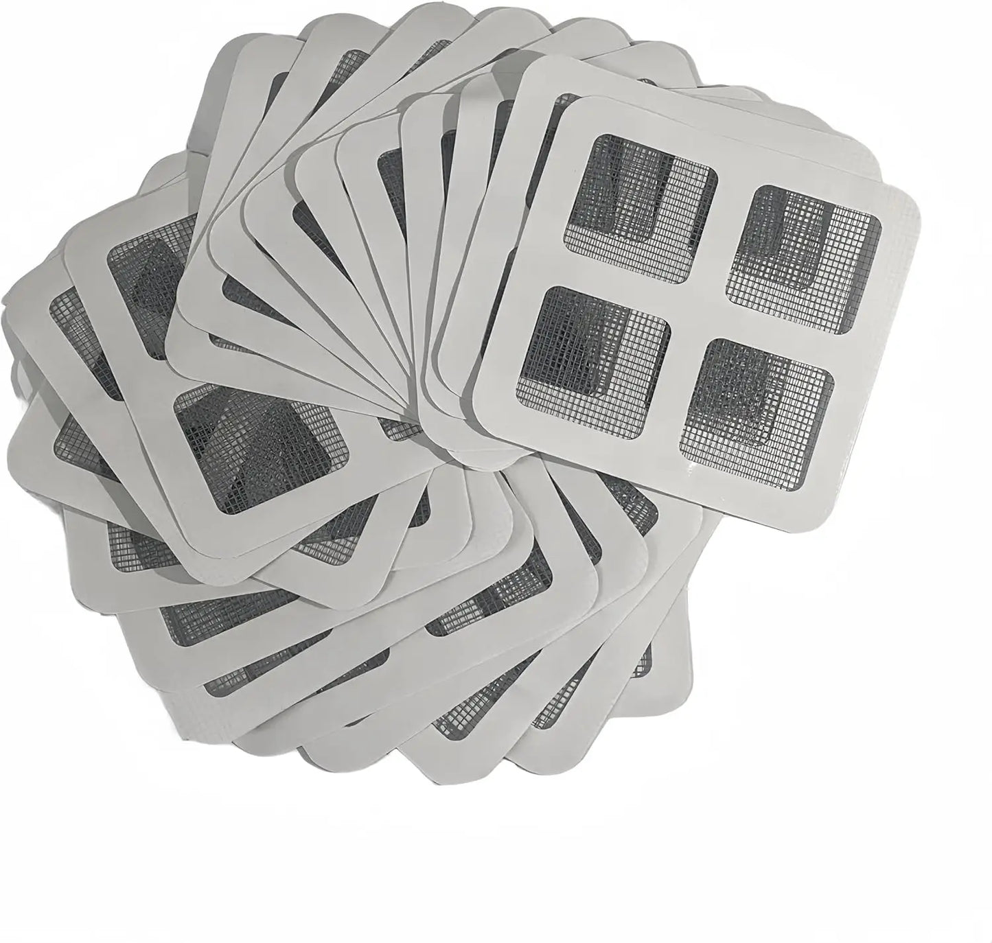 60 Disposable Mesh Hair Catcher Stickers for Drains