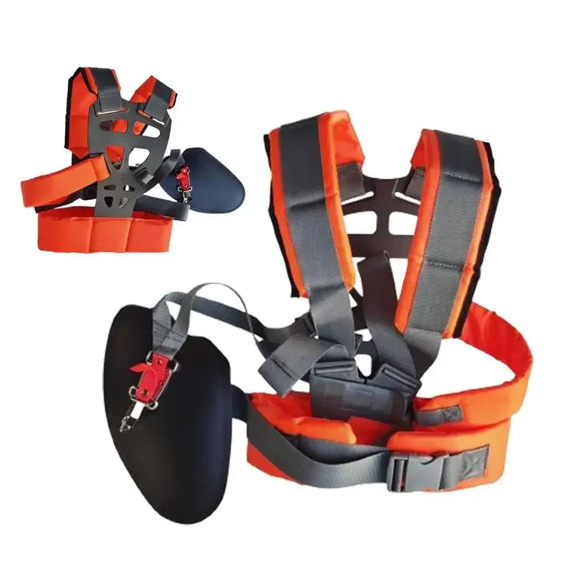 upgrade Lawn Mower Harness Strap Adjustable Grass Trimmer Strap Double Shoulder Strap Labor Saving Increase Mower Shoulder Strap