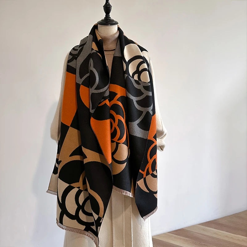 Women's Thick Blanket Stole - Cashmere-Feel Pashmina Winter Wrap - photo 2