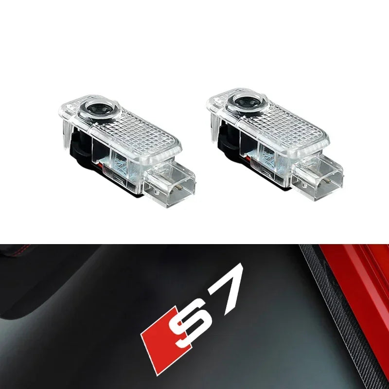 LED Door Projector Welcome Light for Audi A1/A3/A4/A5/A6/A7/Q2/Q3/Q5/Q7/Q8/S3-S8/TT/RS