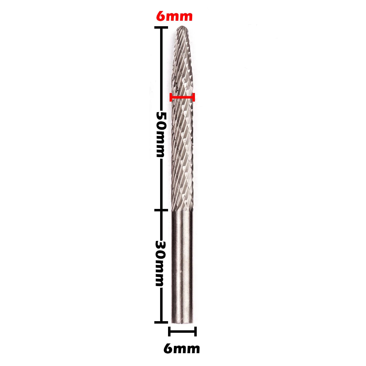 1PC Rotary Burr Cutter High Speed Steel Rotary Bur Cutter File Milling Cutter Drill Bit Engraving Bits Milling For Rotary Tool