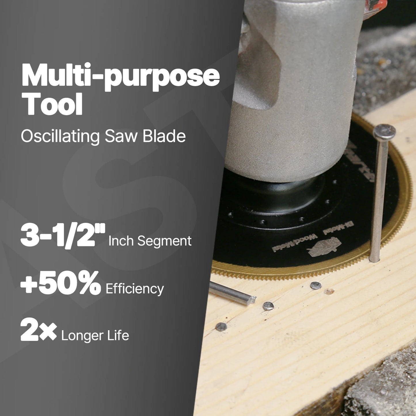 Vearter 2Pc Titanium Oscillating Saw Blades — Metal & Wood Cutting