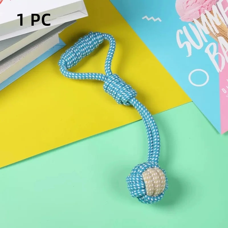 Cotton Rope Ball Dog Toy - Mini Chew Toy for Small & Large Dogs - photo 7