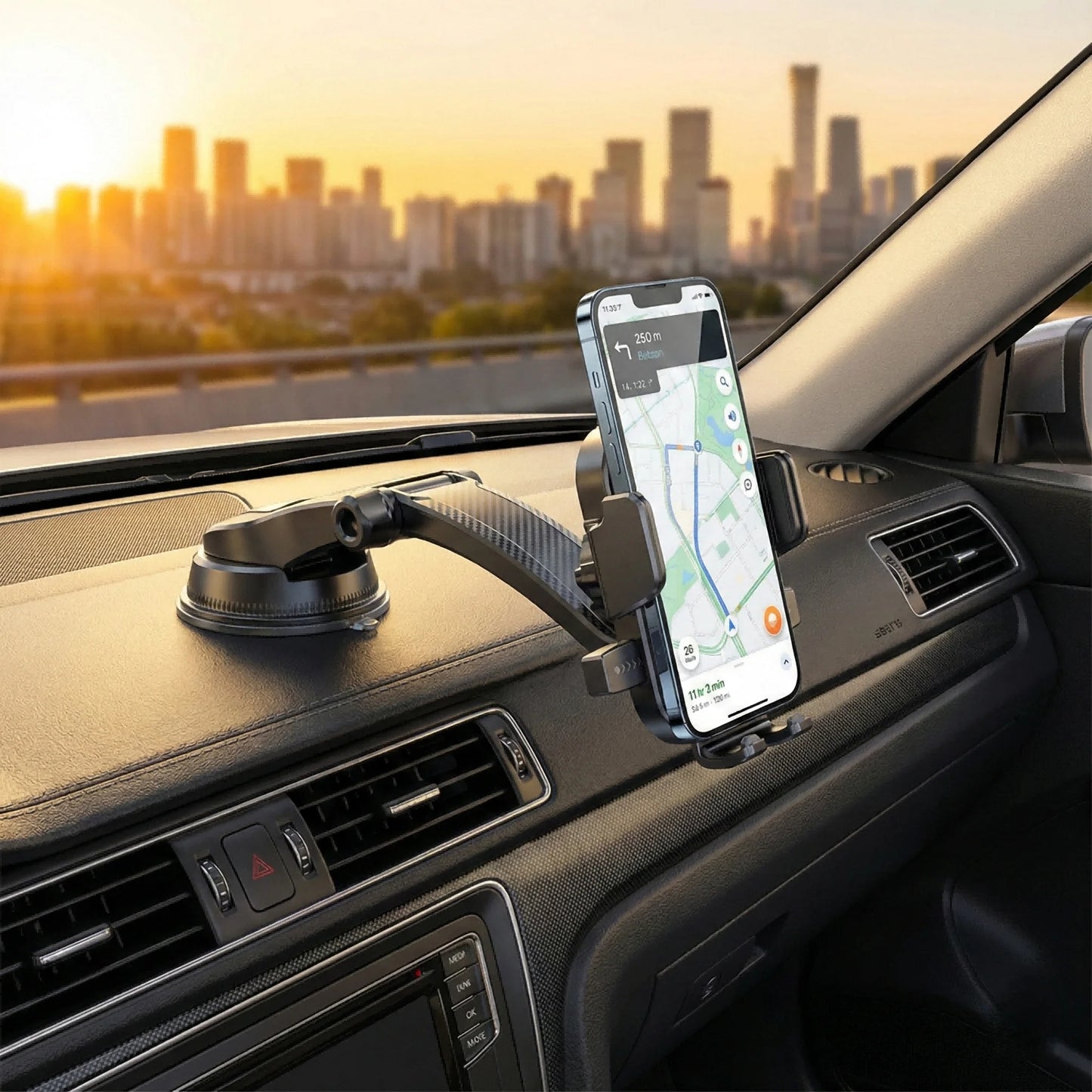 Multi-Scenario Car Phone Mount - Adjustable Suction Cup Holder for Safe Navigation