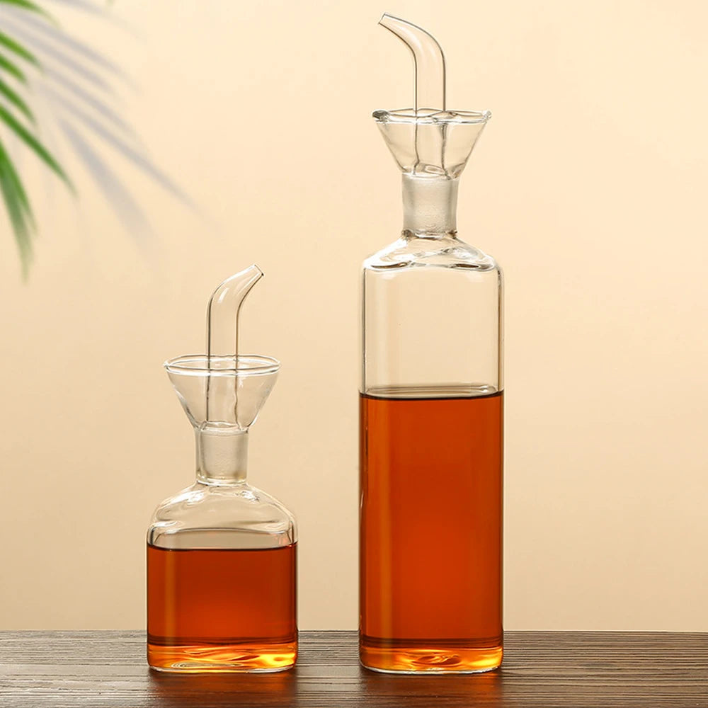 Glass Olive Oil Dispenser Bottle - Non-Drip Spout, 125-500ml - photo 3