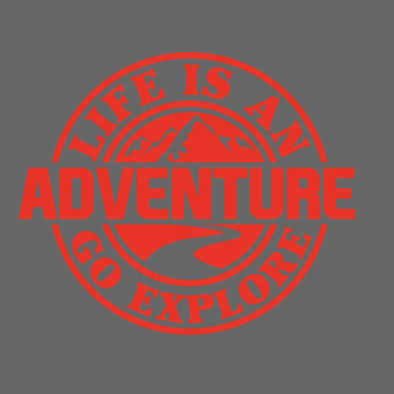 Life Is An Adventure Car window glass sticker camping RV off-road adventure motorcycle personalized latte art decorative sticker