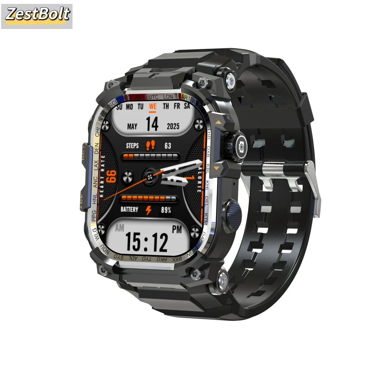 Q888 Smartwatch 4G 5G SIM Card Full Network Android OS GPS WiFi 2.06-inch Rotating Camera 32GB RAM 256GB Storage Latest Model