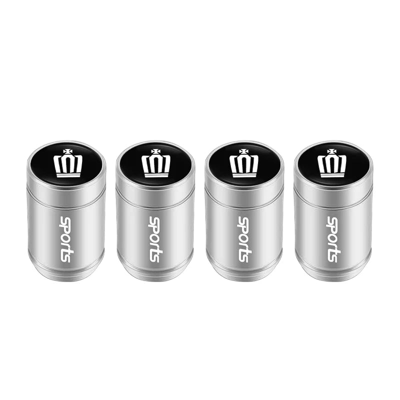 4Pcs Car Tire Valve Caps Metal Dust Proof Cap For Toyota Crown Scion Vellfire Hilux Aygo Yaris Ractis Corolla Caldina Auris Rav4
