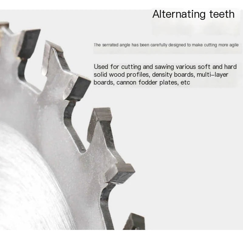 Professional Alloy Woodworking Double Side Saw Blade 20Sawteeth Sharp Carbide Cutting Disc Wood Cutting Saw Blade