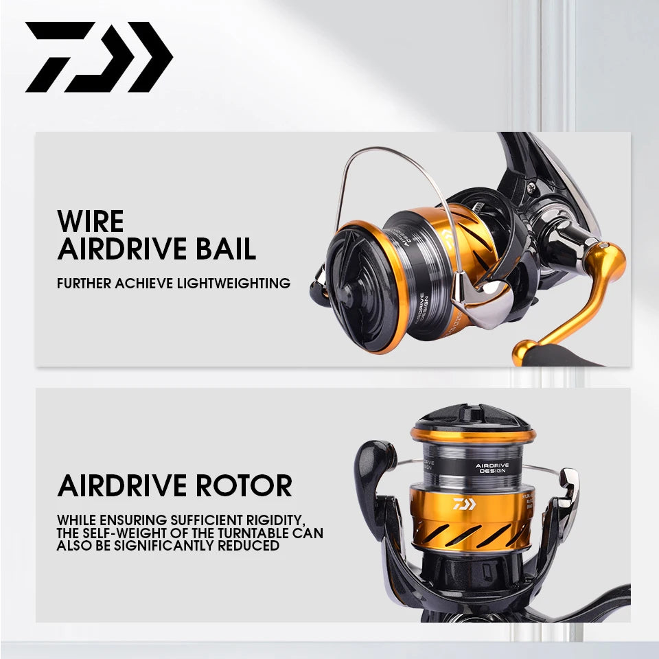2024 DAIWA Fishing Spinning Reel REVROS CS LT 1000-6000 Fishing Reels 5KG/10KG/12KG Power 5.3:1/6.2:1 Seawater Spinning Reels