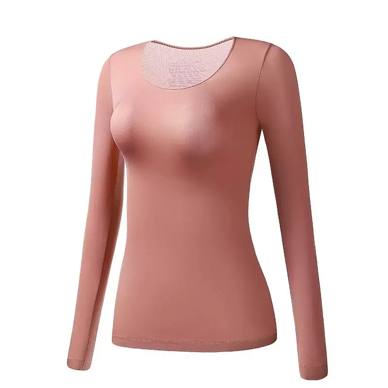 Women's Seamless Ultra-Thin Thermal Set - Long Sleeve Top & Pants - photo 8