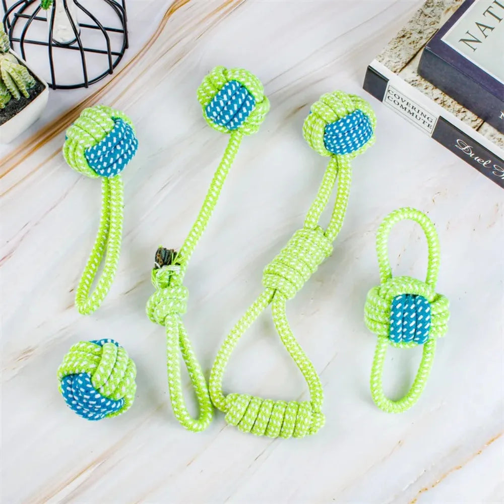 Knotted Rope Ball Dog Toy - Tug & Teeth Cleaning – photo 4