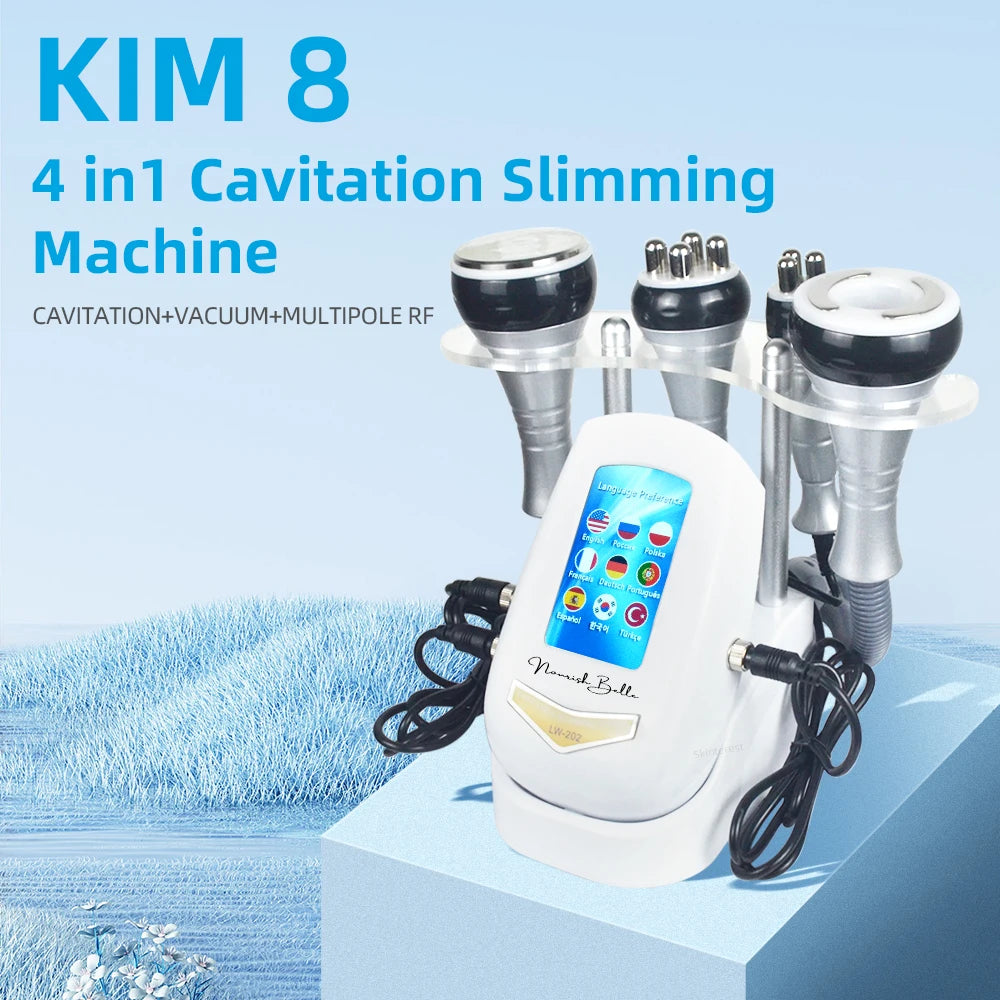 4-in-1 40K Ultrasonic Cavitation Body and Facial Care Machine