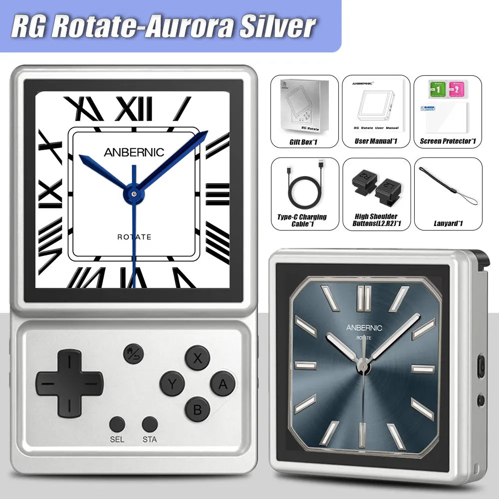 ANBERNIC RG Rotate Retro Handheld Game Console Android 12 T618 IPS Screen Game Emulator 3GB+32GB WiFi Portable Gaming Device