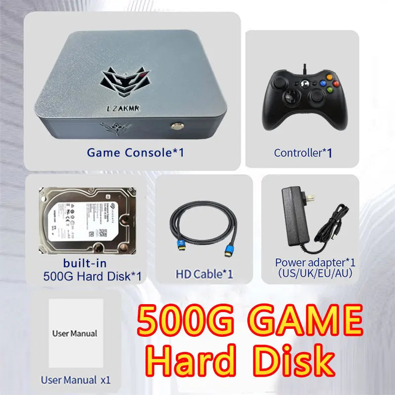 AK1 Pro Dual-System Mini PC Console — Intel CPU, 8GB RAM, 60+ Emulators, TV Game Box