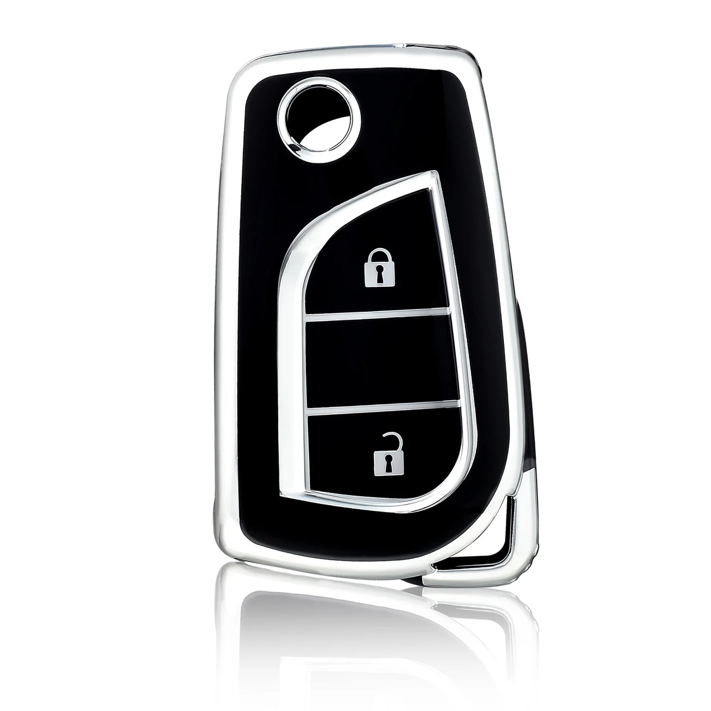 2 Button Key Case Shell Fob Keyring for Toyota Auris Corolla Avensis Verso Yaris Aygo Scion TC IM Camry RAV4 Forturner Hilux