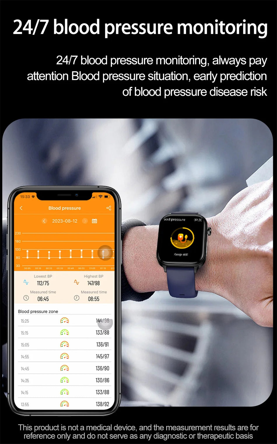 2026 New Al Science Diagnosis Blood Lipids Uric Acid Blood Oxygen Smart Watch Men ECG+PPG Voice Bluetooth Call Health Smartwatch