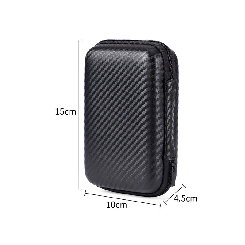 1/2Pcs Portable Eva Storage Bag Zipper Pouch Mobile Hard Disk Bag U Disk Data Cable Storage Mobile Phone Charger Protection Bag