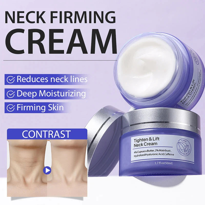 Tighten Lift Neck Cream Firming Lifting Brightens Eliminate Neck Fine Lines Neck Remove Double Chin Rejuvenation Cream Skin Care