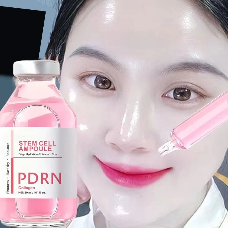 Facial Serum Anti-Aging PDRN Stem Cell Ampoule Essence Collagen Boost Firming Hydrating Skin Renew Brightening