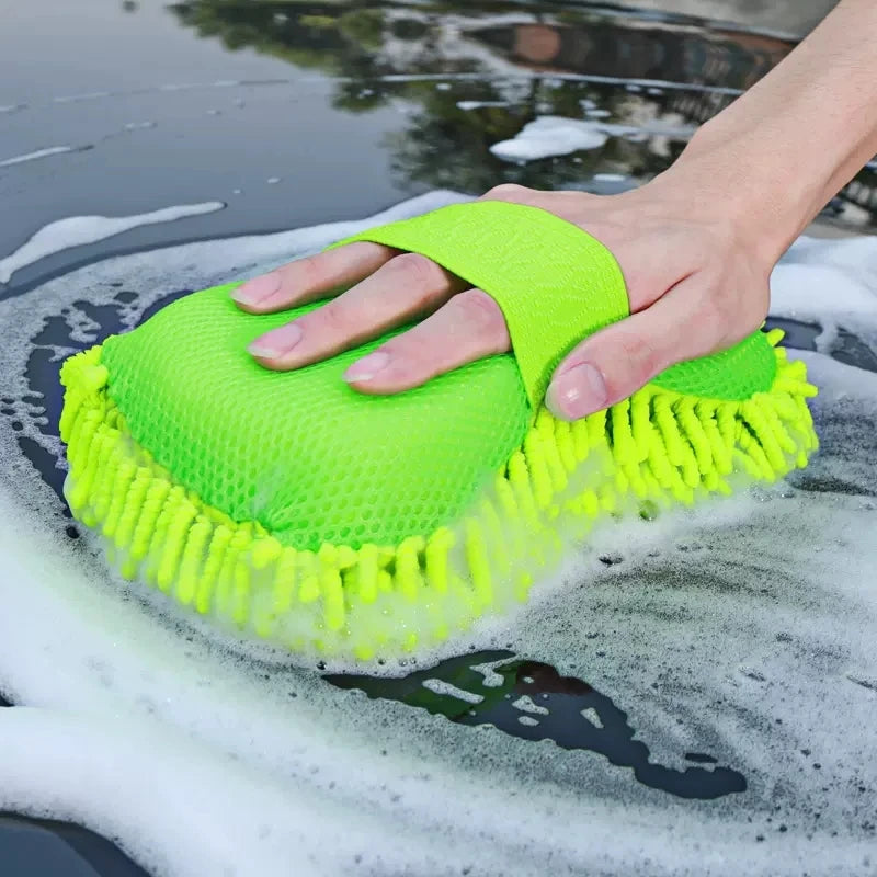 Microfiber car wash kit with sponge, towel and mitt — view 1 of 8