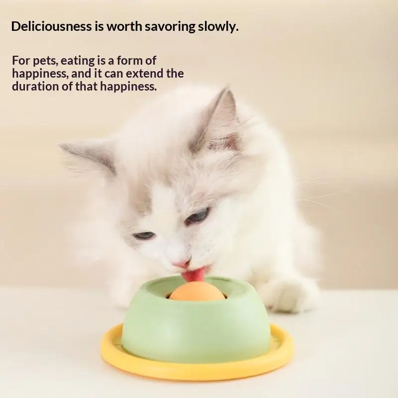 Round Pet Lick Mat - Slow Feeder Plate for Dogs & Cats – photo 2