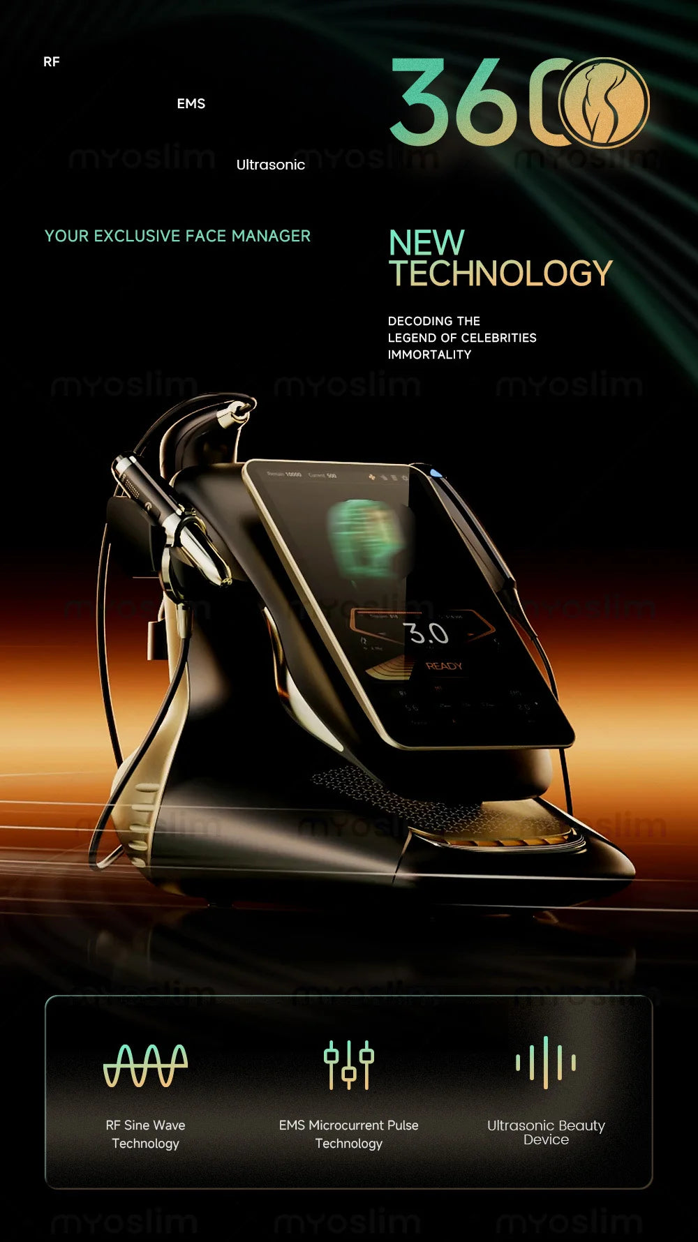 Portable RF Lift Machine — Facial & Body Skin Firming Device
