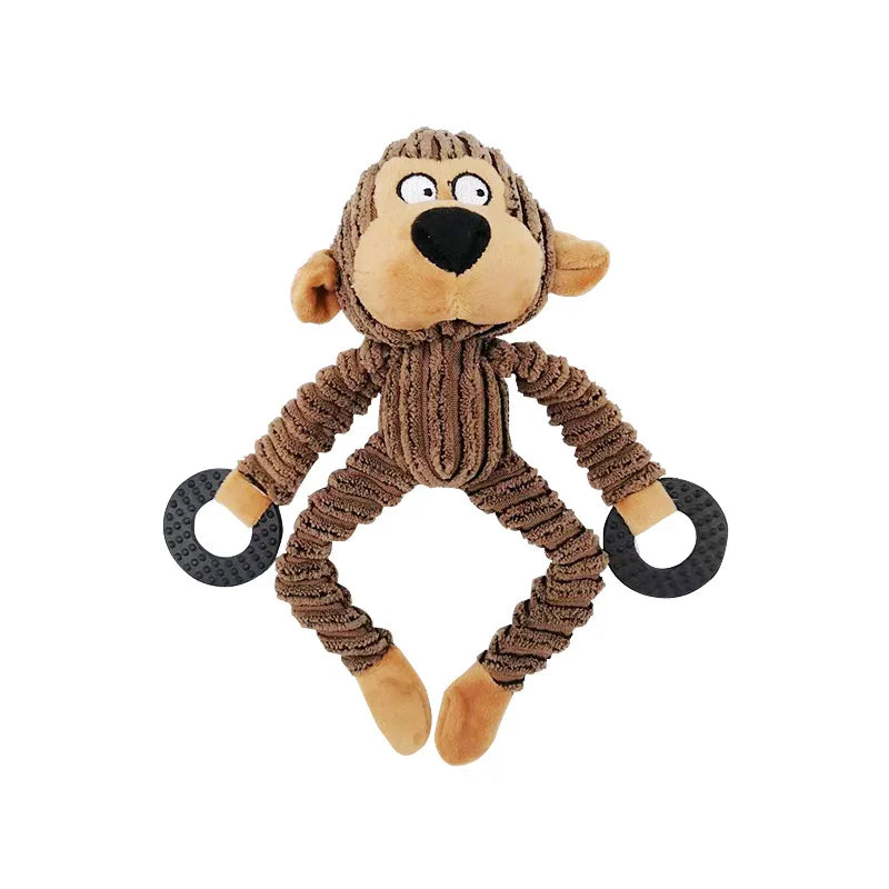 Donkey Plush Dog Toy - Durable Squeaky Toy for Large Dogs – photo 7