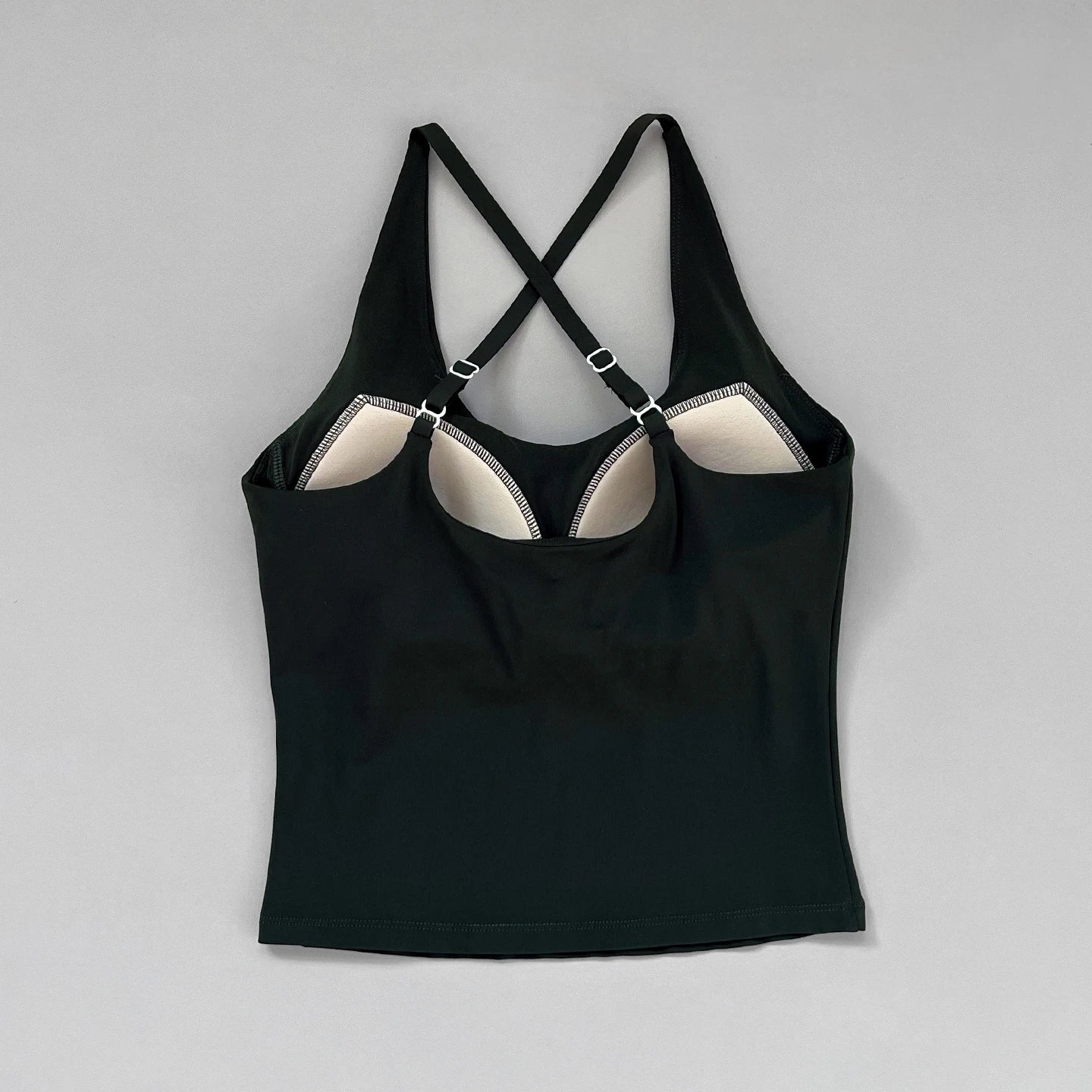 Women's Strappy Sports Bra — Beautiful-Back Padded Yoga Fitness Vest