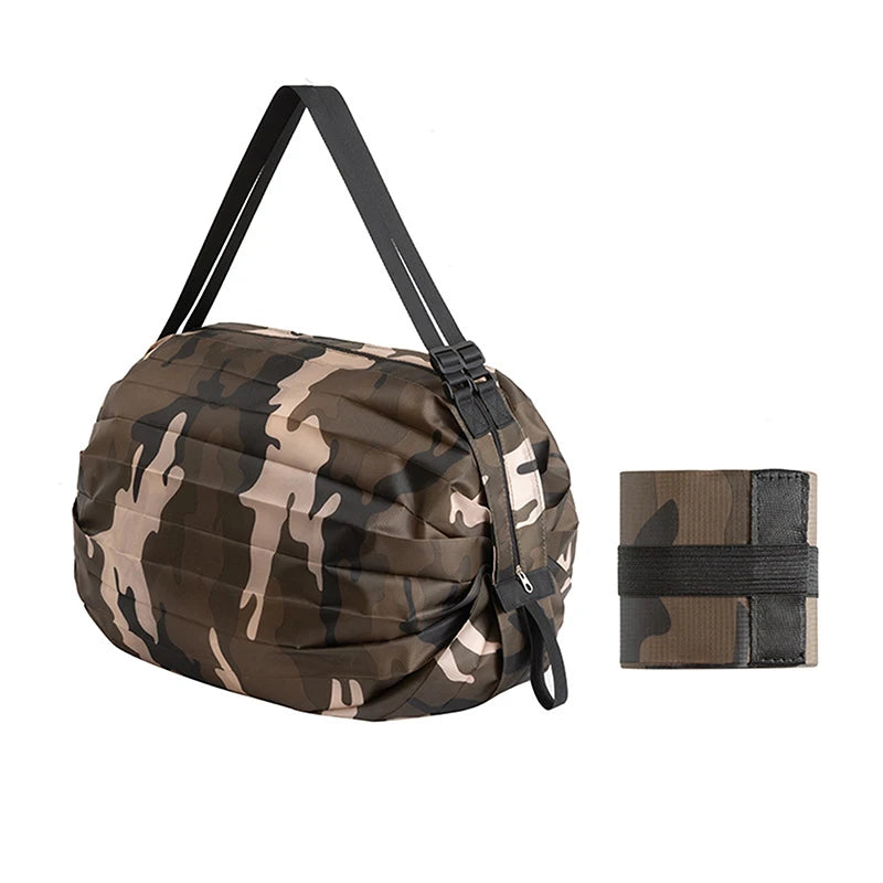 New Foldable Storage Bag Portable Travel Camouflage Handbags Large Capacity With Handle Japen Shopping Bag