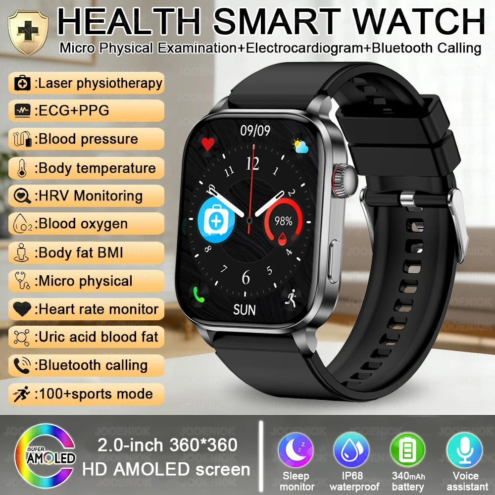 Premium Smart Watch — AMOLED, Bluetooth Calling, Fitness Modes