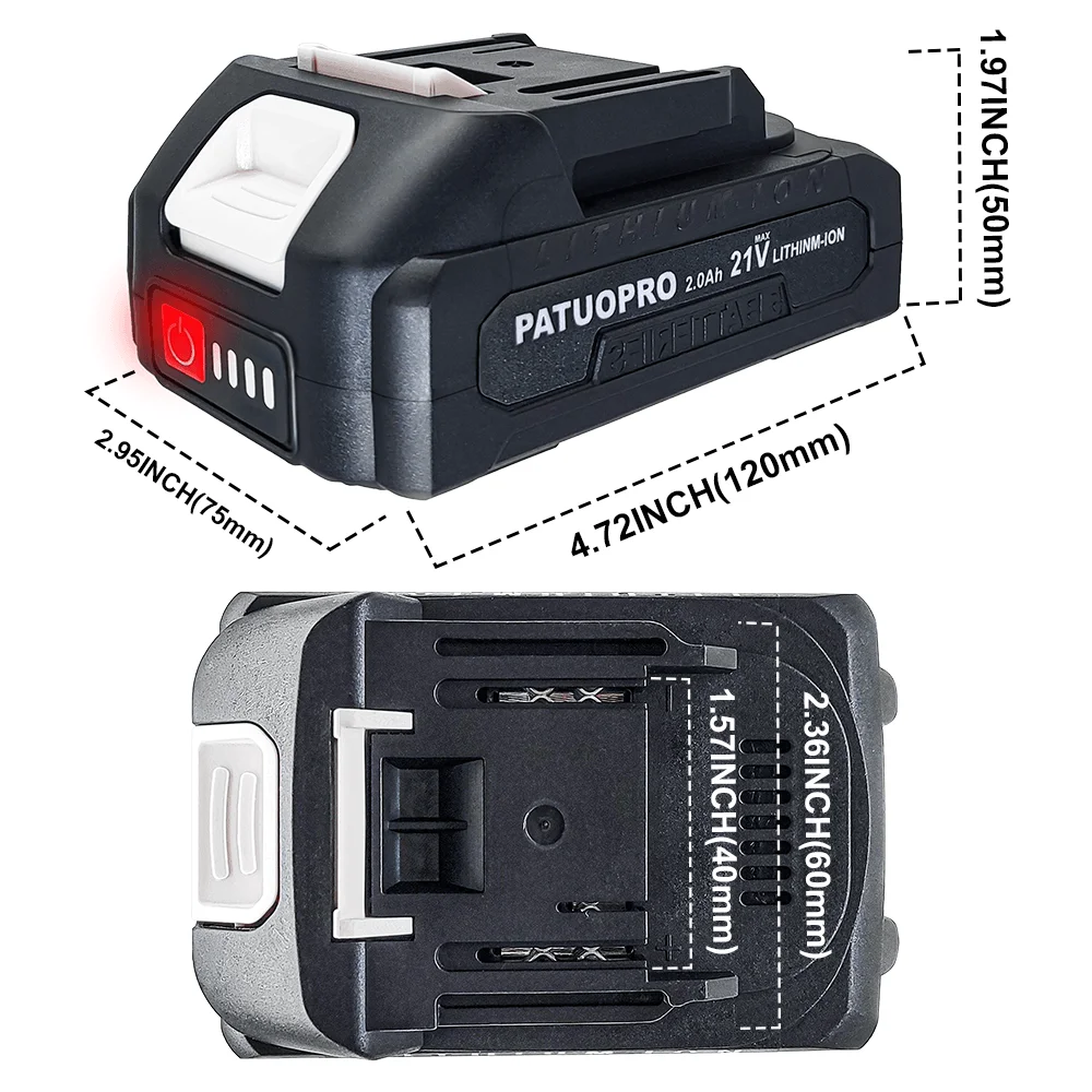 18V 21V 2.0 4.0 6.0Ah Rechargeable Lithium Battery For Makita Cordless Wrench Hammer Drill Angle Grinder Chainsaw Screwdriver