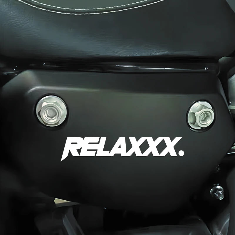 "RELAXXX"Stickers,,creative&fashion with high quality sticker for cars trucks motorcycles &laptops!