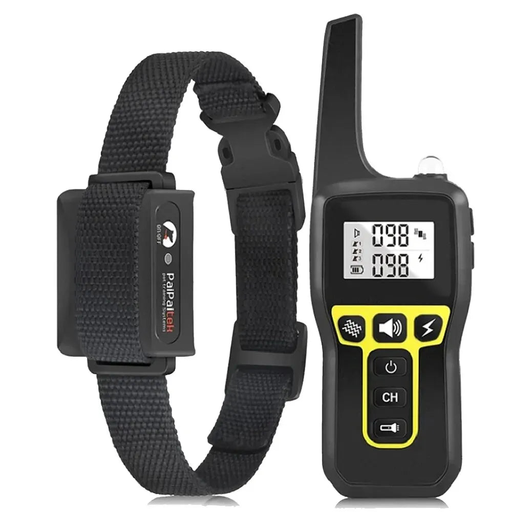 1000M Waterproof Rechargeable Dog Training Collar – Remote & Auto Bark Control | Universal Fit (7 Colors)