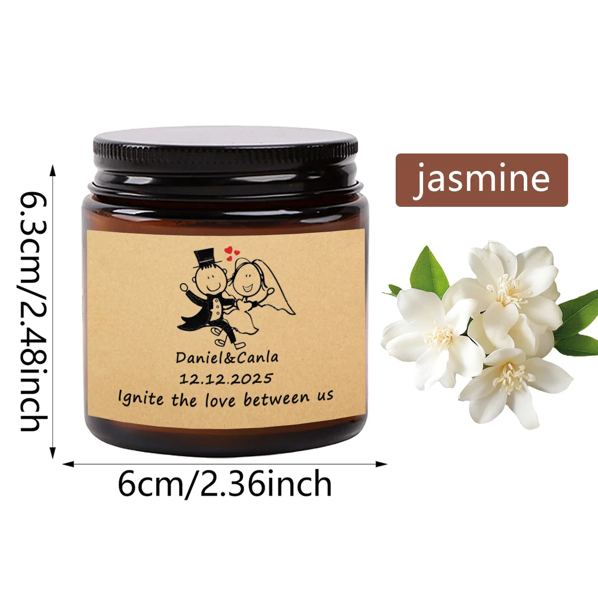 Custom Photo Scented Candle - 3.5oz Personalized Aromatherapy Gift