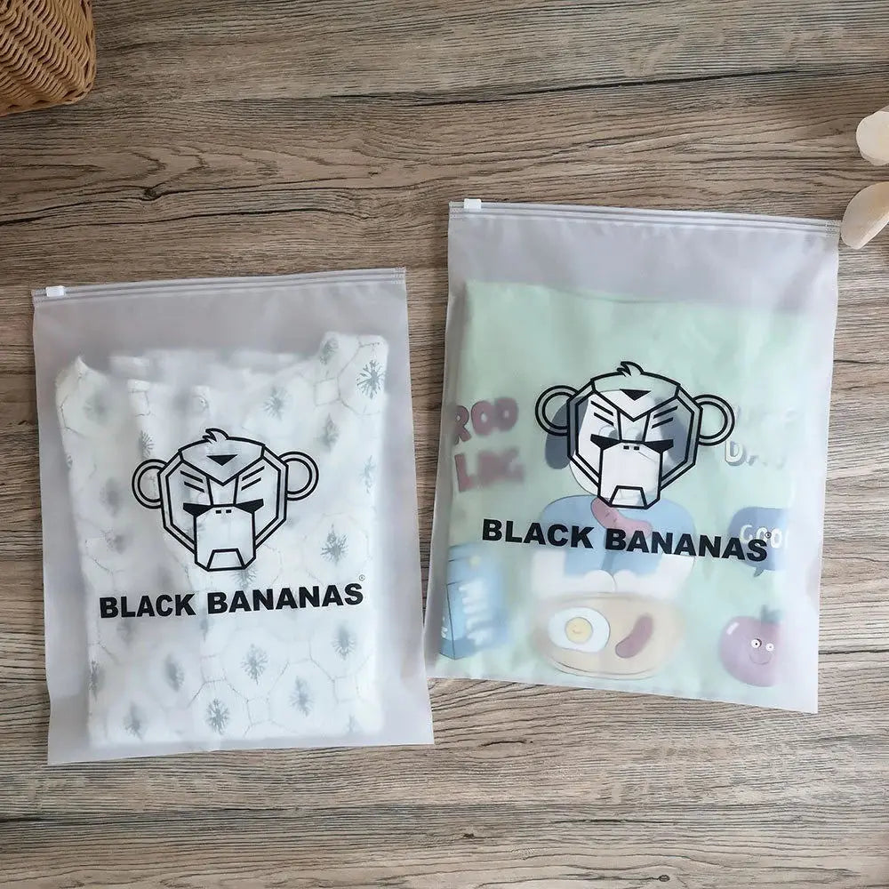 30/50/100PCS Matte Plastic Zipper Packaging Bags – Waterproof Garment & Shirt Storage | Custom Logo